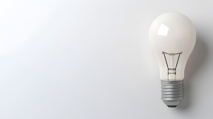 Aufkleber - Highly detailed and 3D rendering of a classic lightbulb model set against a clean white background providing ample space for advertisements product descriptions or other commercial applications