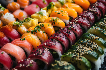 Plate of su sui with colorful vegetables and savory sauce, on a table with chopsticks.