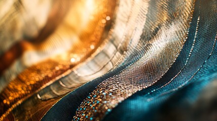 Aufkleber - Embracing diversity through abstract patterns in warm and cool tones, symbolizing inclusiveness and collaboration, photography style