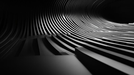 Aufkleber - Embracing equality with dynamic lines in contrasting tones, symbolizing progress towards inclusiveness, photography style