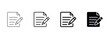 © Robbiya - document with pencil icon set. Form vector icon