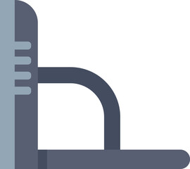 Poster - Flat vector icon of a try square, a tool used for measuring and marking right angles in construction and carpentry