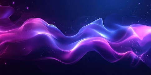 Wall Mural - Abstract Flowing Lines in Neon Colors