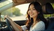 © CoreSelect - a woman driving safely with a smile