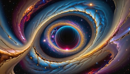 Wall Mural - Galactic Vortex into the Unknown