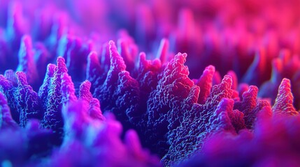 Poster - A vibrant, abstract landscape of colorful peaks and valleys, showcasing enchanting textures and a mesmerizing play of light.