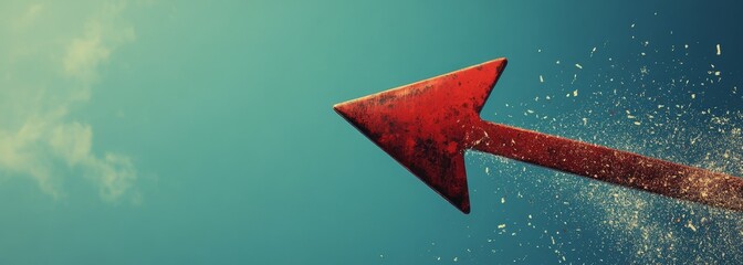 Growth arrow. Business success background