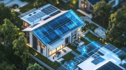 Poster - Innovative sustainable living a smart home with solar technology and energy efficiency solutions
