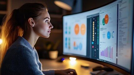 Poster - Analyzing data for informed decisions a focus on visual analytics in modern business environments