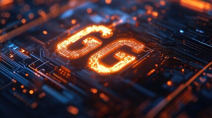 Poster - Illuminated circuitry the intersection of technology and design in a digital landscape