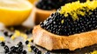 © AmStock - Caviar on Toast with Lemon Zest Close-Up