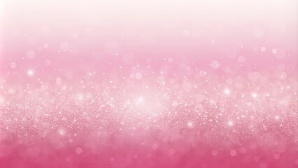 Wall Mural - A Softly Glowing Pink and White Gradient Background with a Scattering of Tiny Sparkling Lights