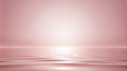 Wall Mural - A Serene Dreamlike Landscape with Soft, Pastel Pink Hues and Gentle Water Ripples