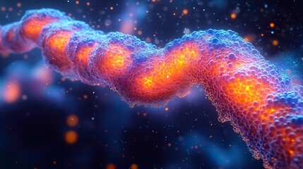 Poster - digital features liposome containing DNA, emphasizing the encapsulation of genetic material.image