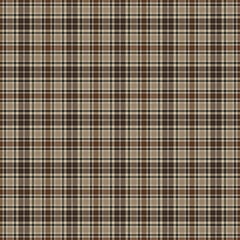 Wall Mural - Retro Dark Academia Plaid Check Seamless Pattern - Cute plaid check repeating pattern design