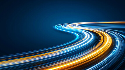 Poster - Dynamic light streaks create mesmerizing effect in deep space