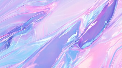 Poster - A vibrant abstract composition featuring colorful paint splashes and brush strokes blending together,