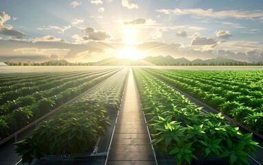 Poster - Large-Scale Solar Biofuel Facility in Desert Converting Organic Matter into Clean Fuel