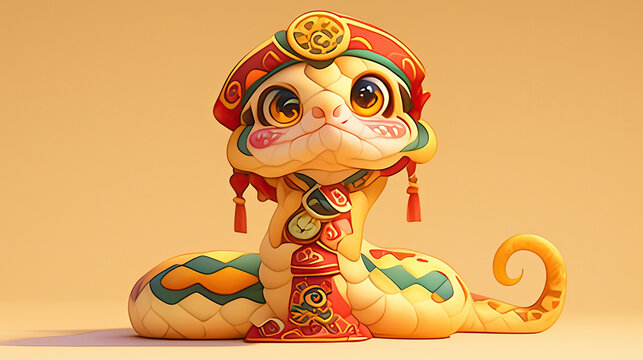 The little flower snake wearing a hat