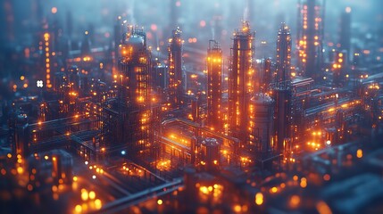 Aufkleber - futuristic concept of engineers in digitalized factory, embodying Industry 4.0.stock photo