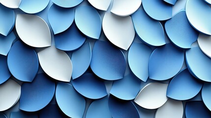 Aufkleber - geometric blue pattern isolated on white background, offering modern and stylish stock photo