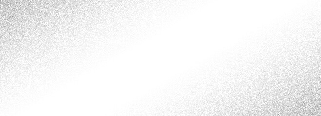 Poster - Stippled diagonal gradient texture. Fading grain dotted background. Sprayed grunge noise surface. Black vanishing dots, speckles, particles, specks, dust wallpaper. Vector halftone grit sand overlay