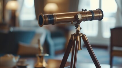 Enthusiast's Stargazing Telescope: A Passion for Astronomy Displayed