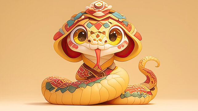 The little flower snake wearing a hat