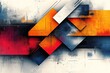 © CahPapat - Abstract geometric shapes with grunge texture in vibrant colors.