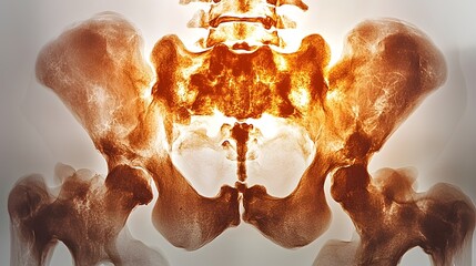 Poster - Detailed X Ray Scan Image Illustrating the Detection of a Bone Fracture on a Clean White Background with a Flat Minimalist Design Style