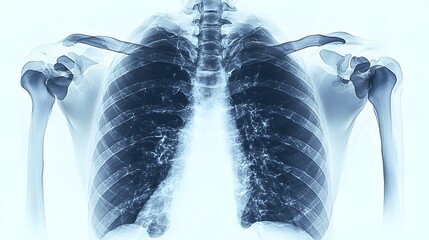 Poster - Detailed X Ray Image Displaying Bone Density Levels on Isolated White Background with Flat Design for Medical Healthcare and Diagnostic Purposes