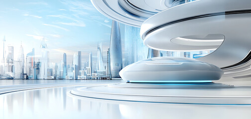 Poster - Visionary blueprint of a futuristic skyscraper an architectural marvel of tomorrow's urban landscape
