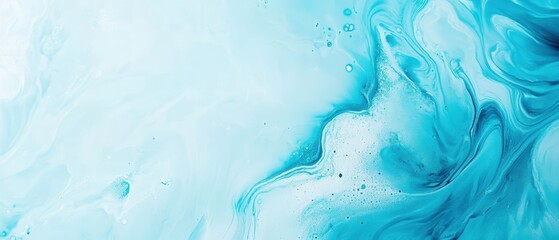 Aufkleber - Abstract blue and white fluid painting texture, perfect for backgrounds and creative projects.