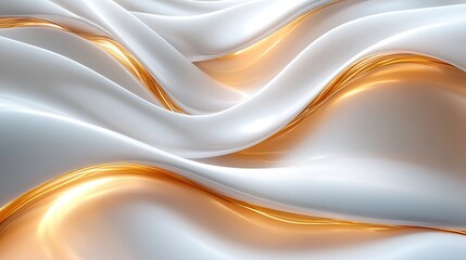 Aufkleber - minimalistic background with white and gold lines, ideal for sleek and elegant illustration