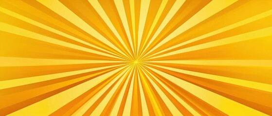 Aufkleber - Bright yellow rays radiate from the center, creating a vibrant and energetic design, perfect for backgrounds and creative projects.