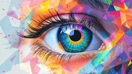 Abstract Colorful Eye