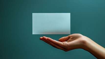 Aufkleber - sheet of paper held in hand symbolizes document submissions or requests in clean icon style.illustration