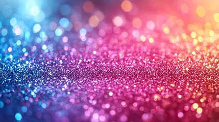 Poster - shiny pastel rainbow glitter background with gradient hues of pink, blue, and green frames white center for text.image