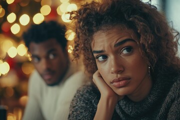 Poster - Couple near Christmas Tree