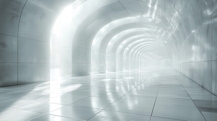 Poster - sleek white and gray technological background features clean lines, perfect for business or tech presentations.stock photo