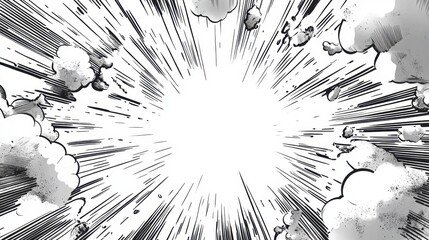 Fototapete - A captivating comic-style background filled with dynamic gray lightning flashes, perfect for creating an energetic ambiance in illustrations and graphic designs.