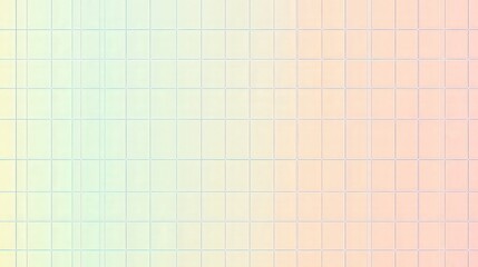 Poster - A minimalist background composed of simple lines creating a grid pattern in soft pastel colors.