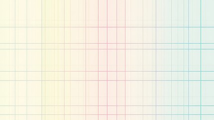 Poster - A minimalist background composed of simple lines creating a grid pattern in soft pastel colors.