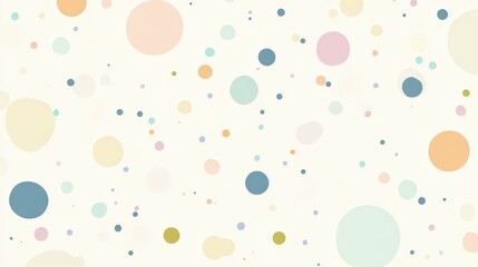 Poster - A minimalist background featuring an abstract dot pattern in soft pastel colors.