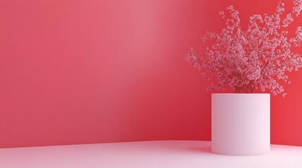 Poster - A minimalist background showcasing a single bold color with a slight gradient.