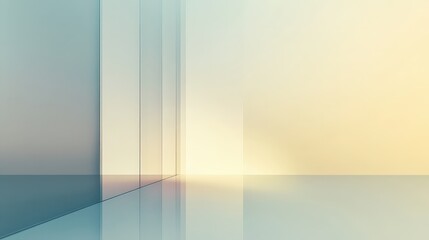 Poster - A soft gradient minimalist background that transitions from light cream to soft grey, creating a warm and inviting atmosphere.