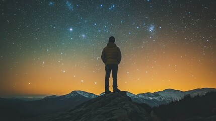 Wall Mural - analyze the effects of altitude on stargazing.