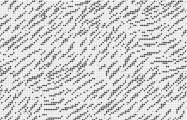 Aufkleber - Halftone trendy zebra skin pattern background vector. Animal fur dotted vector background. Abstract seamless zebra stripe pattern.