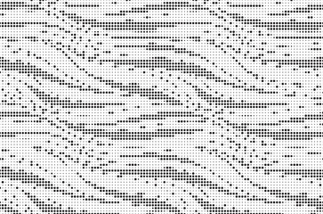 Aufkleber - Halftone trendy zebra skin pattern background vector. Animal fur dotted vector background. Abstract seamless zebra stripe pattern.