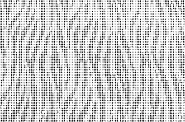 Aufkleber - Halftone trendy zebra skin pattern background vector. Animal fur dotted vector background. Abstract seamless zebra stripe pattern.